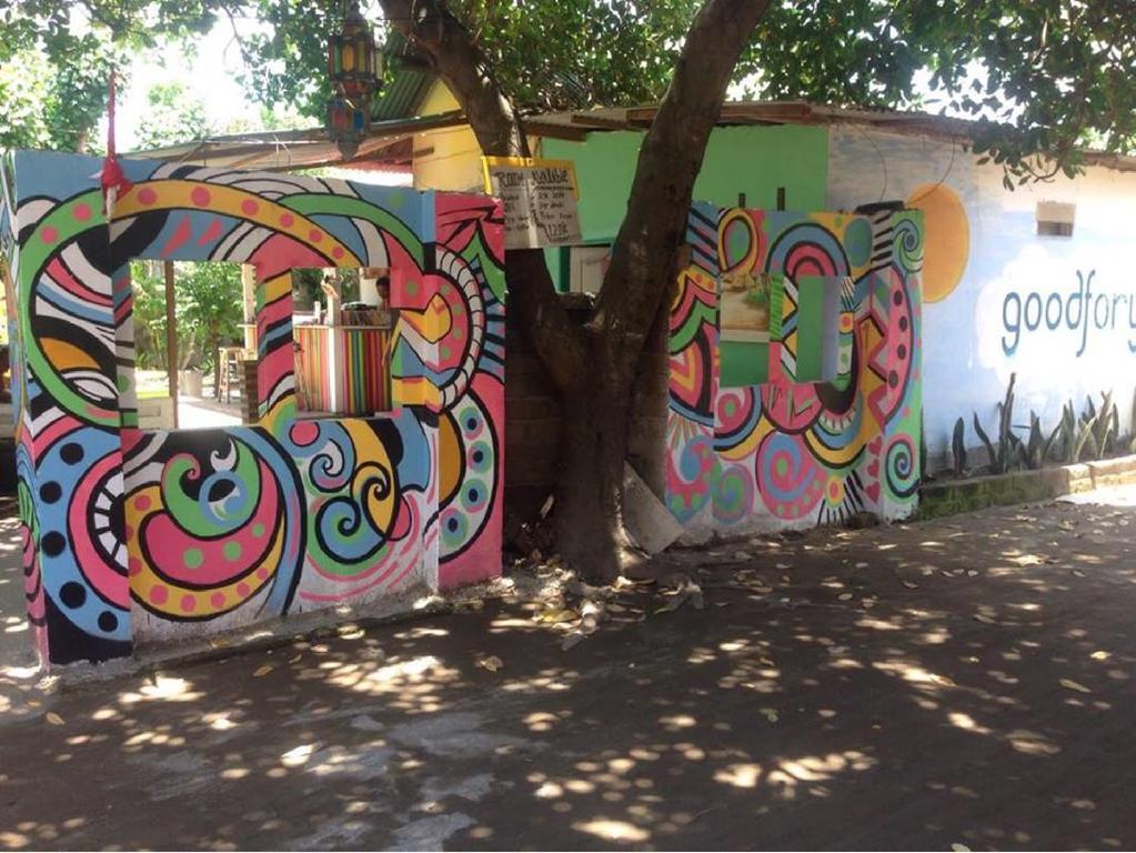 Good For Ya Knee Hostel & Bungalows (Adults Only) Gili Trawangan Exteriör bild